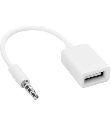 USB To AUX Car Adapter Cable - Play Music From USB Drive Through Your Car Stereo