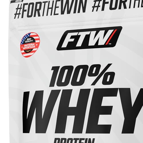 FTW 100% Whey Protein com Proteína Concentrada WPC, para Atletas com Alto Valor Biológico, Suplemento Pós-Treino Sem Glúten - Refil 1kg (Cookies)