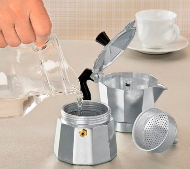 Coffee Maker Aluminum Italian Moka Pot 6 cups by PetriStor - Thumbnail 4