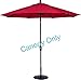 Tokept Replacement Umbrella Canopy for 9ft 8 Ribs Red (Only Canopy)