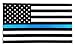 Thin Blue Line Reflective 3.5 X 2 Decal Sticker United States Us Flag Tactical Police Law Enforcement