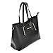 Fashion road Genuine Leather Women's Shoulder Bags Top-Handle Handbag Tote Purse Bag, Black
