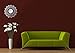 Lulu Decor, Decorative Leaf Metal Wall Mirror, Perfect for Housewarming Gift (Crystal Mirror1)