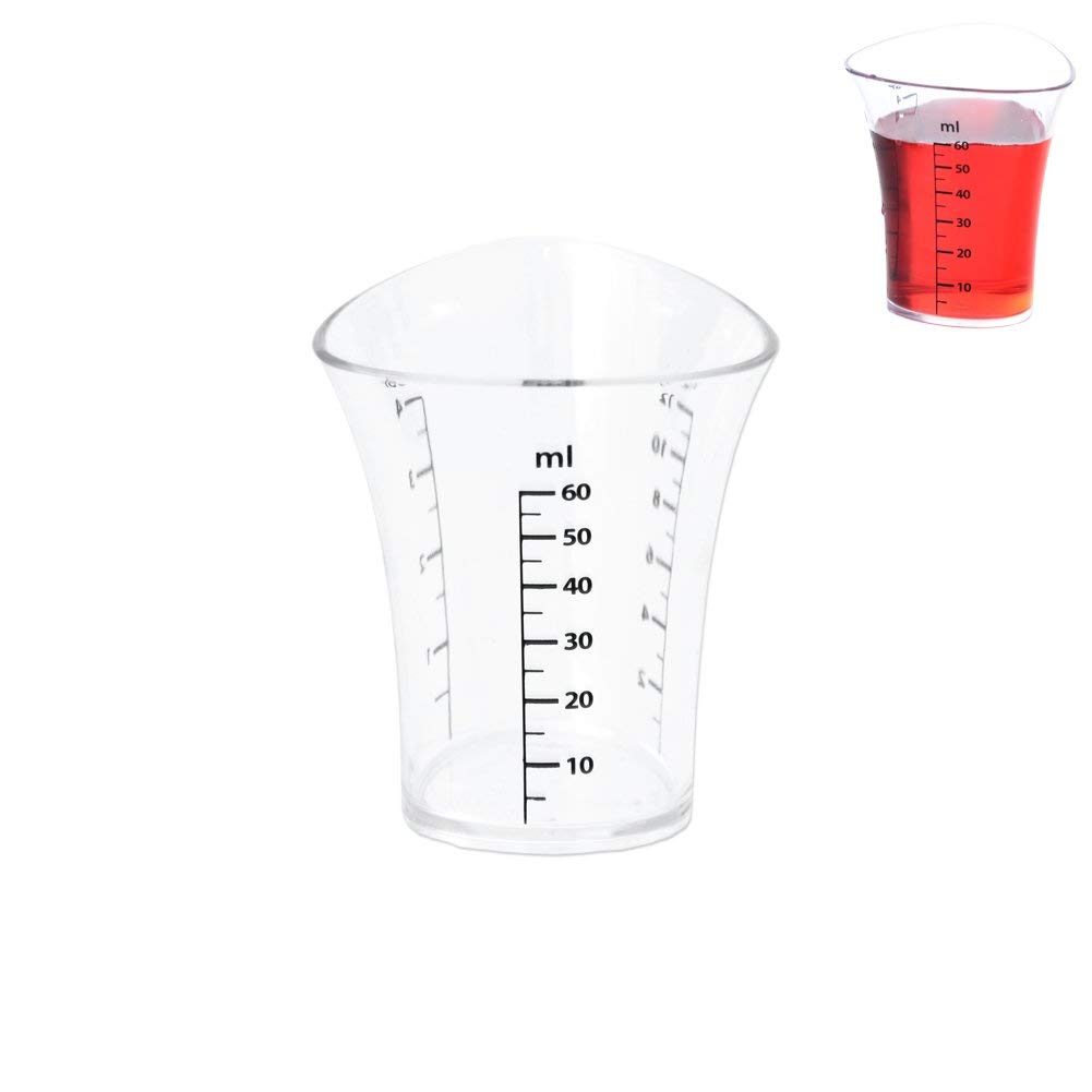 ORION GROUP Bar Measuring Cup Kitchen | 60 ml | with Scale Transparent Jigger | for Cocktails