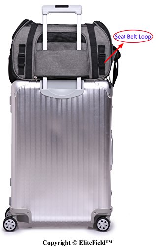 image for EliteField Soft Sided Pet Carrier (3 Year Warranty, Airline Approved),