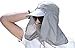 Deruicent Fishing Hat Folding Sun Hat 360° UV Protection Adjust Cap for Men Women Hiking Fishing Outdoor Yard Garden Working (Grey)