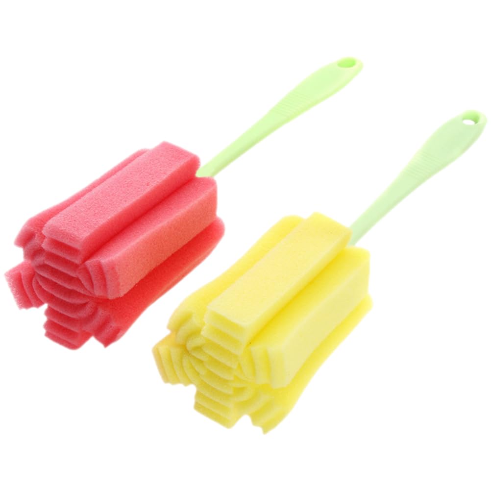 PRETYZOOM 2pcs Bottle Cleaning Brush Soft Sponge Bottle Scrubber for Water Bottles Baby Bottles and Cups Ideal for Use with Tablets and Everyday Cleaning