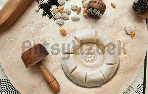 Uzbekistan-handmade-bread-stamp-set-of-two-for-Uzbek-flat-bread-157-inch-275-inch-diameter-lepeshka-bread-recipes
