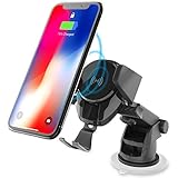 Carismatic Wireless Fast Car Charger Mount for iPhone X 8 Plus Samsung Galaxy S9 Plus S8 Edge Note 9 & All QI-Enabled Devices Standard Charge Gravity Air Easy One Touch