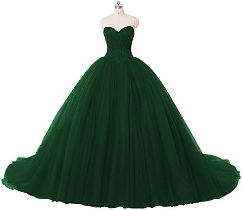 LiCheng Bridal Beaded Strapless Sweetheart Quinceanera Dress Floor Length Party Ball Gowns Corset Back