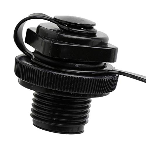 Gimiton Inflatable Air Valve with Caps Screw Twist Lock, 2Pc Inflatable Boat Spiral Air Plugs + 2Pc Scupper Plugs for Kayak, for Inflatable Boat Fishing Boats Raft Airbed