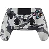 ZFY Z02 PS4 Controller Wireless Controller for PS4/PS4 Pro/PS4 Slim Remote with Dual Vibration Soft Touch - 3.5mm Headset Jack Professional Gamepad (Camouflage)