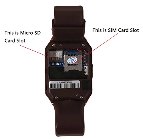 Aipker Smart Watches with SIM Card Slot Bluetooth Notification (DZ09 Gold)
