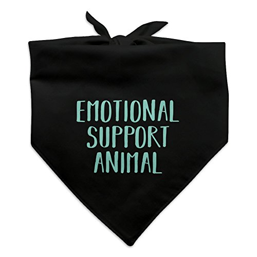 Graphics and More Emotional Support Animal Dog Pet Bandana - Black