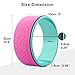 REEHUT Yoga Wheel – 12.6″ x 5″ Strong Premium Back Roller and Stretcher with Thick Cushion for Dharma Yoga Pose, Backbend & Stretching – (Pink)thumb 4