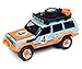 Jeep Cherokee XJ Gulf #4 Off Road with Roof Rack and Accessories Light Blue and Orange Limited Edition to 3,600 Pieces Worldwide 1/64 Diecast Model Car by Johnny Lightning JLCP7152