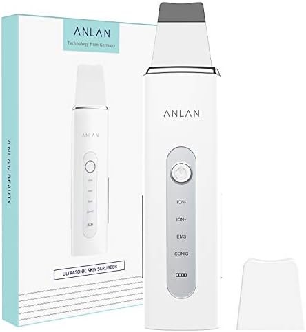 Anlan ウォーターピーリング 超音波 美顔器 ピーリング スマートピール イオン導入 イオン導出 超音波振動 毛穴クリーナー 超音波ピーリング 多機能美顔器 Ems微電流 イオン美顔器 美肌 ニキビ 黒ずみ 角質 汚れ除去 Usb充電式 日本語説明書付き 一年間安心保証