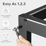 Zinus Elias Double Bed Frame with Storage 135 x 190 cm Black view 3