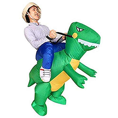SEASONBLOW Inflatable Costume Adult Fancy Halloween Party Birthday Cosplay Fancy Dress up Suit (T-REX)