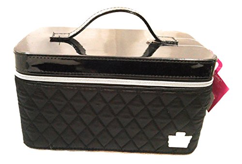 Caboodles I Candy Makeup Cosmetic Train Case (Black quilted)