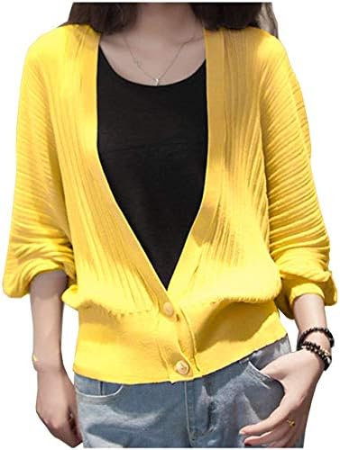 カーディガン レディース 薄手 ショート丈 Vネック オフィス カジュアル