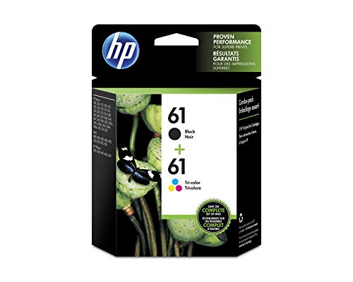 HP 61 | 2 Ink Cartridges | Black, Tri-color | CH561WN, CH562WN