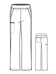 WonderWink Women's Pull On Pant Pants, Grape, SM