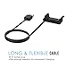 MoKo Garmin Vivoactive HR Charger, Replacement Data Sync USB Charging Cable Clip Charging Cable for Garmin Vivoactive HR Sport Watch, BLACK