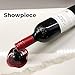 Spilled Red Wine Bottle Holder Novelty Wine Stand. Displays a Single Bottle Atop a Table, Counter or Bar with Optical Illusion of Pouring Wine. Durable, Impact-Resistant Polycarbonate Construction