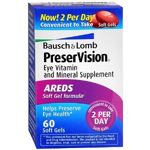 B&L Preservision Areds Sf Size 60ct Bausch & Lomb Preservision Areds Eye Vitamin And Mineral Supplement B&L Preservision Areds Sf Size 60ct Bausch & Lomb Preservision Areds Eye Vitamin And Mineral Supplement