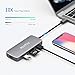 USB C Hub, 8-in-1 USB C Adapter with 4K HDMI, 100W Power Delivery, USB 3.0 Ports, 1Gbps Ethernet Port and SD/TF Card Readers for MacBook/Pro/Air, Type-C Laptops, iPad Pro and More
