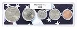 2012-5 Coin Birth Year Set in American Flag Holder Uncirculated
