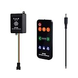 ALITOVE WS2812B LED Music Controller, Sound Activated Wireless RF Remote Dream Color LED Controller for WS2812B WS2811 WS2812 SK6812 SK6812-RGBW Individually Addressable Digital Programmable LED Strip