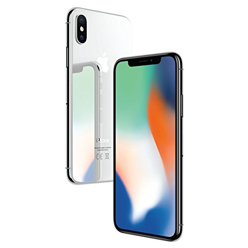 Apple iPhone X - Smartphone con pantalla de 14,7 cm, 64 GB, Plata