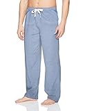 Jockey Men's Sleep Pant, Blue/White Cross Dye, Large