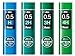 Pentel Ain Stein Mechanical Pencil Lead, 0.5 H,2H,3H,4H (40 Leads) , Original 5 Colors