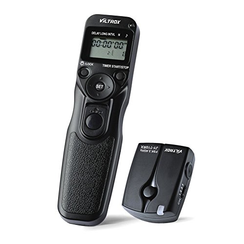 VILTROX JY-710 2.4GHZ FSK Wireless Remote Shutter Controller Set Time Lapse Intervalometer Timer with C1 Cable for Canon 300D 400D 500D