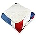 Home Essentials DII Reversible Ultra Plush Sherpa Printed Throw Blanket for Bedroom, Couch, Car, Gift, Dorm, 50 by 60-Inch, British Flag