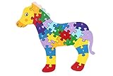 DD Wooden Jigsaw Puzzles Winding Horse Toys for Preschool Letter & Numbers Puzzles Educational Toys For Toddlers /Kids/ Children /Boys/ Girls (3 4 5 Year Old and Up)
