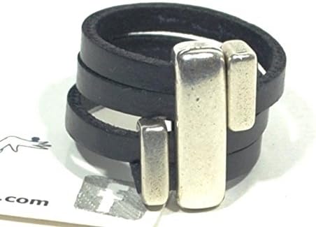 black leather ring for women, women leather ring, minimalist ring, gifts for mom, silver ring, Gifts for women, handmade ring, FREE SHIPPING