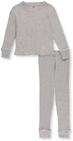 Ice2O Little Boys' Toddler 2-Piece Thermal Long Underwear Set - heather gray,
