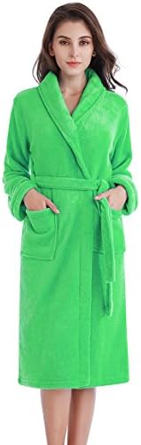 Cabreao Fleece Kimono Robe Fleece Kimono Robe Terry Cloth Robe 100% Cotton Adult Unisex