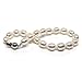 HinsonGayle AAA Handpicked 8-8.5mm White Oval Freshwater Cultured Pearl Bracelet Sterling Silver-7.5 in length