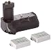 Neewer Pro Battery Grip (Replacement for BG-E8) for Canon EOS 550D/600D/650D/700D Rebel T2i/T3i/T4i/T5i + 2 7.4V 1140mAh LP-E8 Replacement Battery
