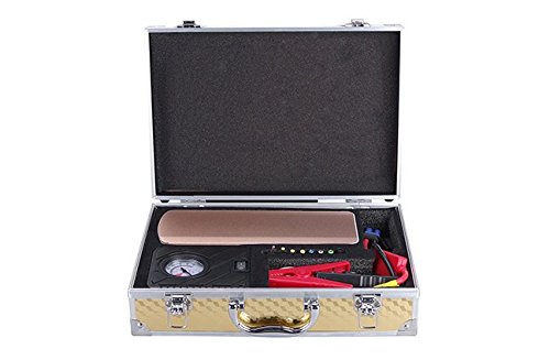 Strength Jump Starter Kit Portable 18000mAh with Aluminum Alloy Shell Emergency Car Battery Booster Lithium Power Pack for 12V,16V,19V Vehicles With Air Pump - Thumbnail 2