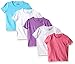 Hanes Girls' Toddler 5-Pack Cotton Crew, Assorted, 2/3