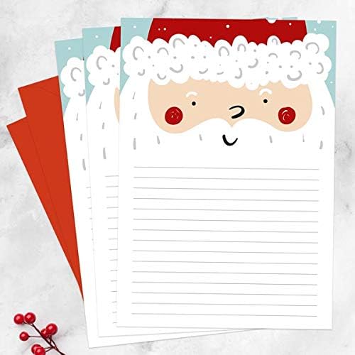Christmas Thank You Letter Notes, Pack of 20. Thank You Kids, Christmas Notes, Premium Quality, Children, Writing Notelet Set