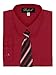 Boy's Dress Shirt & Tie - Red, 14