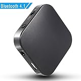 TopOne Wireless Portable Audio Adapter 2 In1 Bluetooth 4.1 Transmitter and Receiver APT-X Low Latency 2 Devices Simultaneously for Home / Car Sound System,Headphones,TV