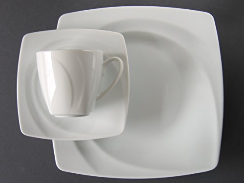 CreaTable, 13161, Serie Celebration weiss, 18-teiliges Geschirrset, Kaffeeservice aus Porzellan, spülmaschinen- und mikrowellengeeignet, Made in Europe – Bild 5